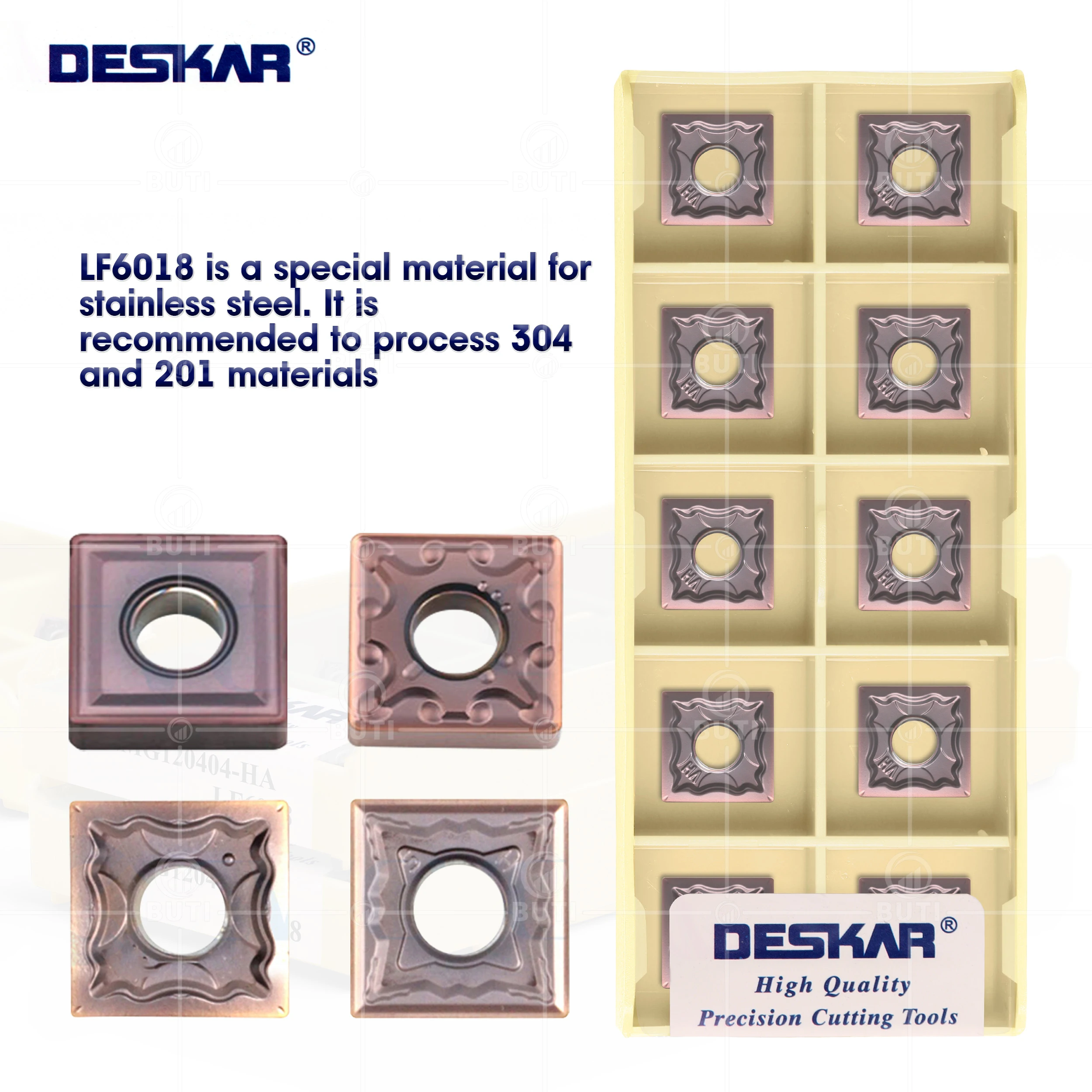 DESKAR 100% Original SNMG120404 SNMG120408 MA MS HA HS LF6018 CNC Lathe Turning Tool Carbide Inserts Cutting For Stainless Steel
DESKAR 100% Original SNMG120404 SNMG120408 MA MS HA HS LF6018 CNC Lathe Turning Tool Carbide Inserts Cutting For Stainless Steel