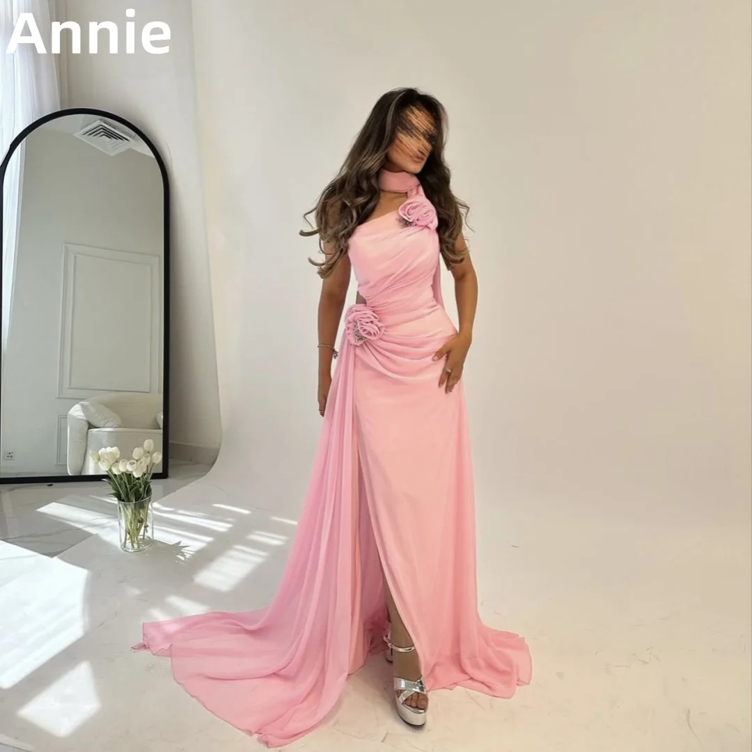 Delicate Pink Prom Dresses Handmade Flowers Evening Dress فساتين السهرة Saudi Arabia Ladies Dinner Formal Occasion Party Dress
Delicate Pink Prom Dresses Handmade Flowers Evening Dress فساتين السهرة Saudi Arabia Ladies Dinner Formal Occasion Party Dress