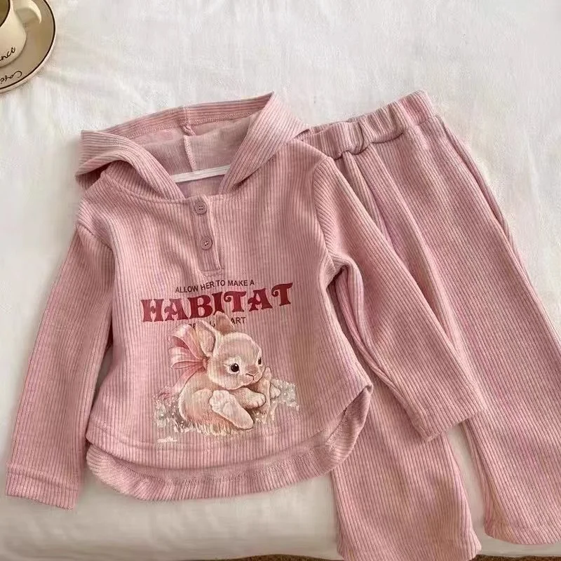 Spring Baby Girls 2PCS Outfits Set Cartoon Clothing Tracksuit New Designer Little Girl Hoodie Long Pants Casual Solid Color Sets
Spring Baby Girls 2PCS Outfits Set Cartoon Clothing Tracksuit New Designer Little Girl Hoodie Long Pants Casual Solid Color Sets