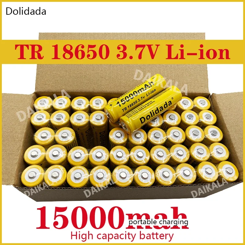 High Quality 15000 MAh 3.7 V 18650 Lithium Ion Batteries Rechargeable Battery for LED Flashlight/Electronics(yellow)
High Quality 15000 MAh 3.7 V 18650 Lithium Ion Batteries Rechargeable Battery for LED Flashlight/Electronics(yellow)