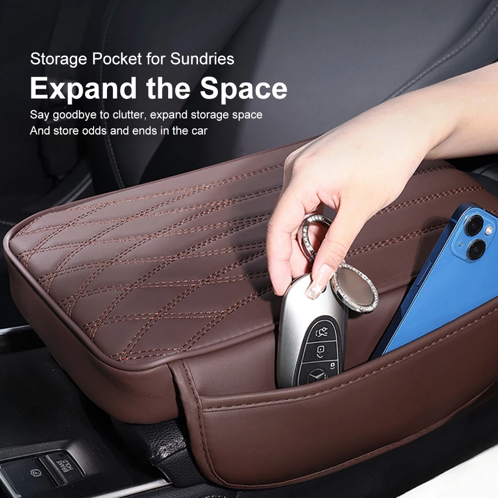 Universal Car Armrest Cushion PU Leather Memory Foam Center Console Armrest Cover Pad with 2 Storage Pockets Armrest Support
Universal Car Armrest Cushion PU Leather Memory Foam Center Console Armrest Cover Pad with 2 Storage Pockets Armrest Support