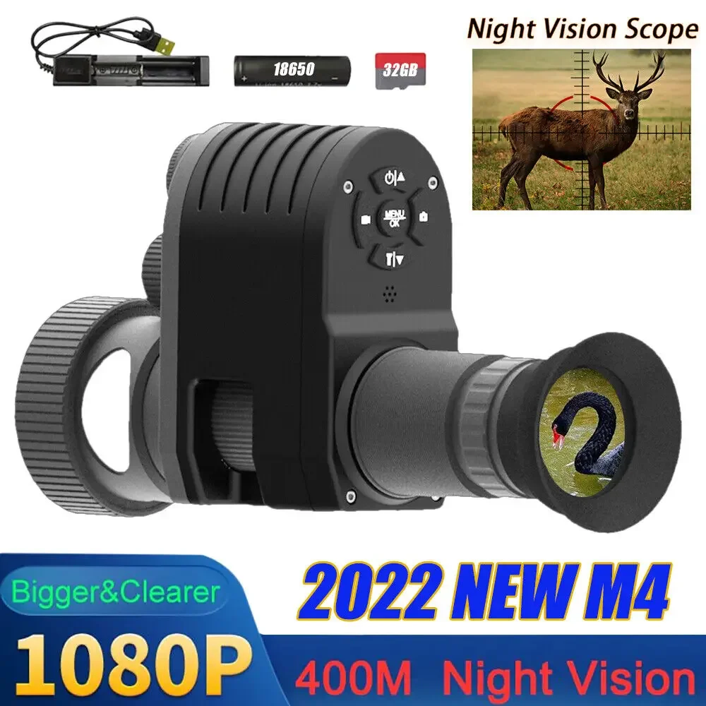 

Megaorei 4 Night Vision 1080p HD Hunting Camera Camcorder Portable Rear Scope Add on Attachment with Built-in 850nm 940nm IR