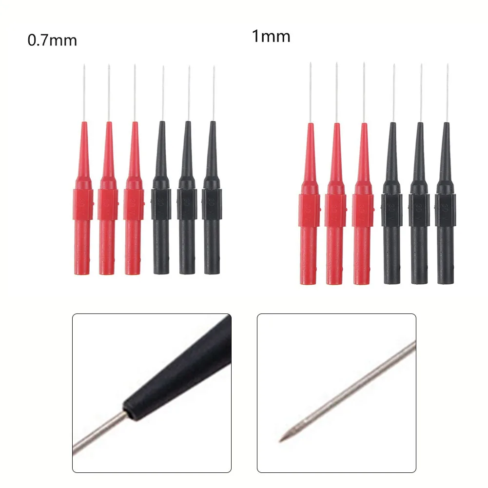 6pcs 0.7/1.0mm Multimeter Pen Test Pin Test Probe Measuring Device Clamp Copper Test Lead Test Probes Plug Multimeter Parts
6pcs 0.7/1.0mm Multimeter Pen Test Pin Test Probe Measuring Device Clamp Copper Test Lead Test Probes Plug Multimeter Parts