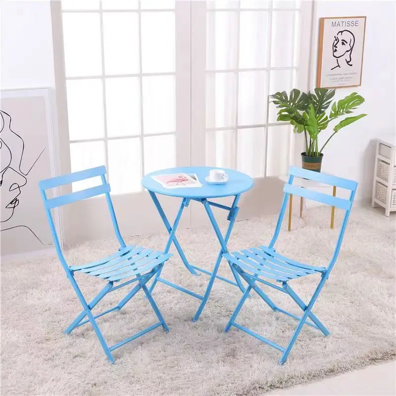 Courtyard outdoor table and chair, iron art, balcony small coffee, leisure three piece set, folding balcony, modern
Courtyard outdoor table and chair, iron art, balcony small coffee, leisure three piece set, folding balcony, modern