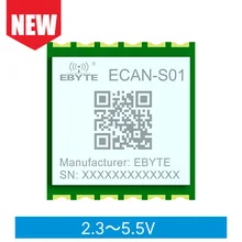 CDEBYTE ECAN-S01 ModBus RTU Communication Module Serial TTL to CAN2.0 BUS Two-Way Transparent Transmission Wide Baud Rate Range
CDEBYTE ECAN-S01 ModBus RTU Communication Module Serial TTL to CAN2.0 BUS Two-Way Transparent Transmission Wide Baud Rate Range