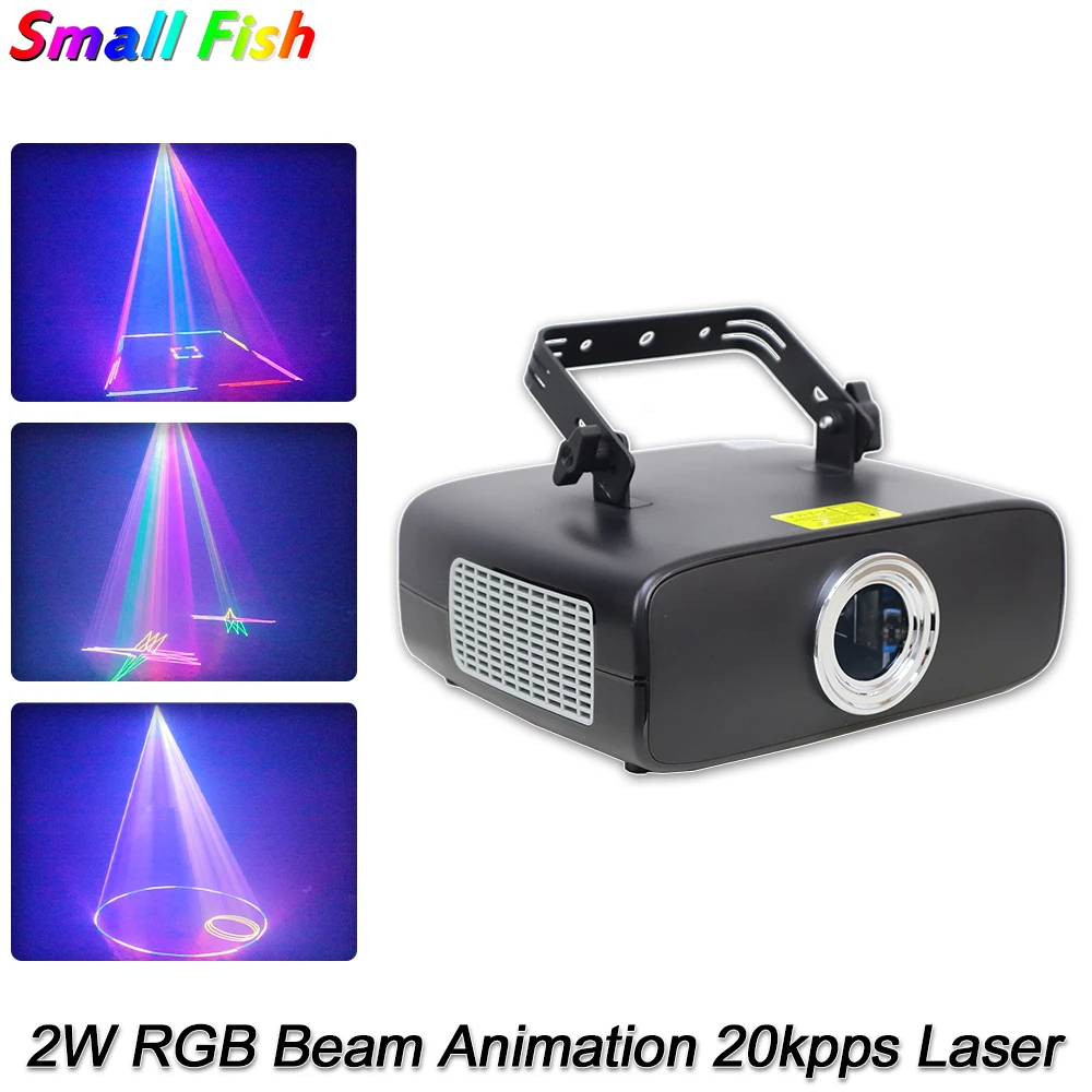 

YUER RGB 2W Animation Pattern 20Kpps Beam Scanner KTV Room Wedding Bar Club Dj Disco DMX Music Effect Laser Projector Stage Lamp