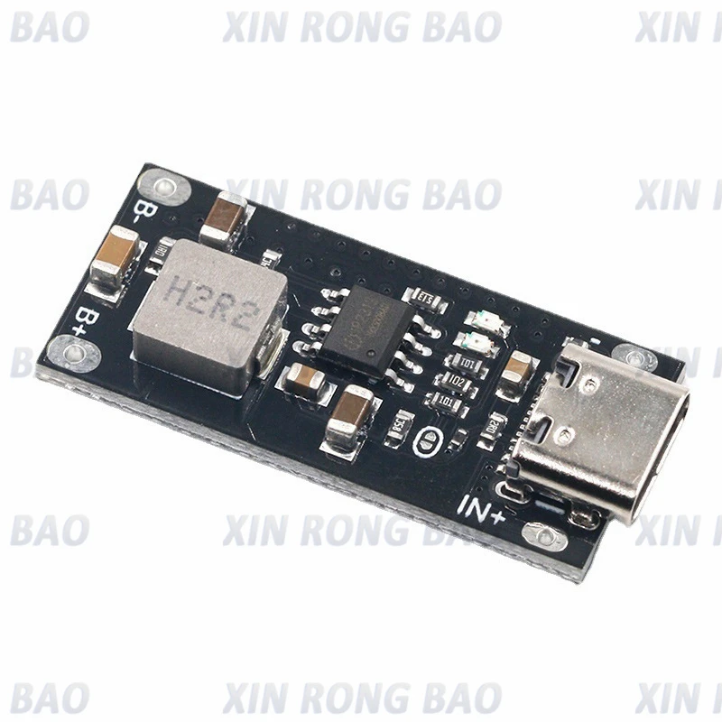 

Type C USB Input High Current 3A Polymer Ternary Lithium Battery Quick Fast Charging Board IP2312 CC/CV Mode 5V To 4.2V