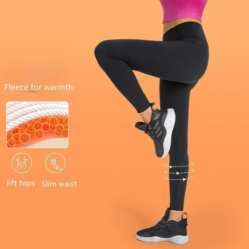 Lulu Women Wintertime Plus Fleece Warm Yoga Pants Gym Sport Fitness High Waist Leggings Side Pocket Sportswear Jogging Pants
Lulu Women Wintertime Plus Fleece Warm Yoga Pants Gym Sport Fitness High Waist Leggings Side Pocket Sportswear Jogging Pants