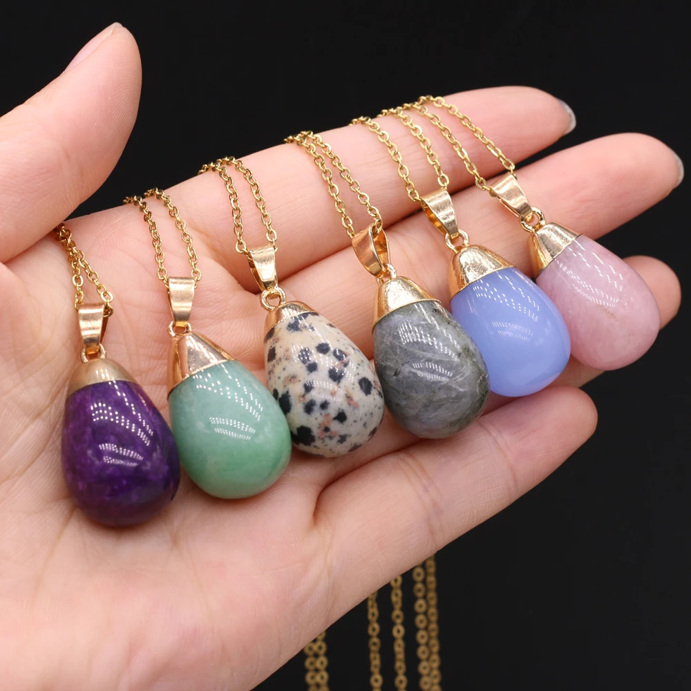 6PCS Wholesale Price Natural Semi-precious Stone Amethyst Green Aventurine Round Drop Shape Pendant Necklace Jewelry Gift
6PCS Wholesale Price Natural Semi-precious Stone Amethyst Green Aventurine Round Drop Shape Pendant Necklace Jewelry Gift
