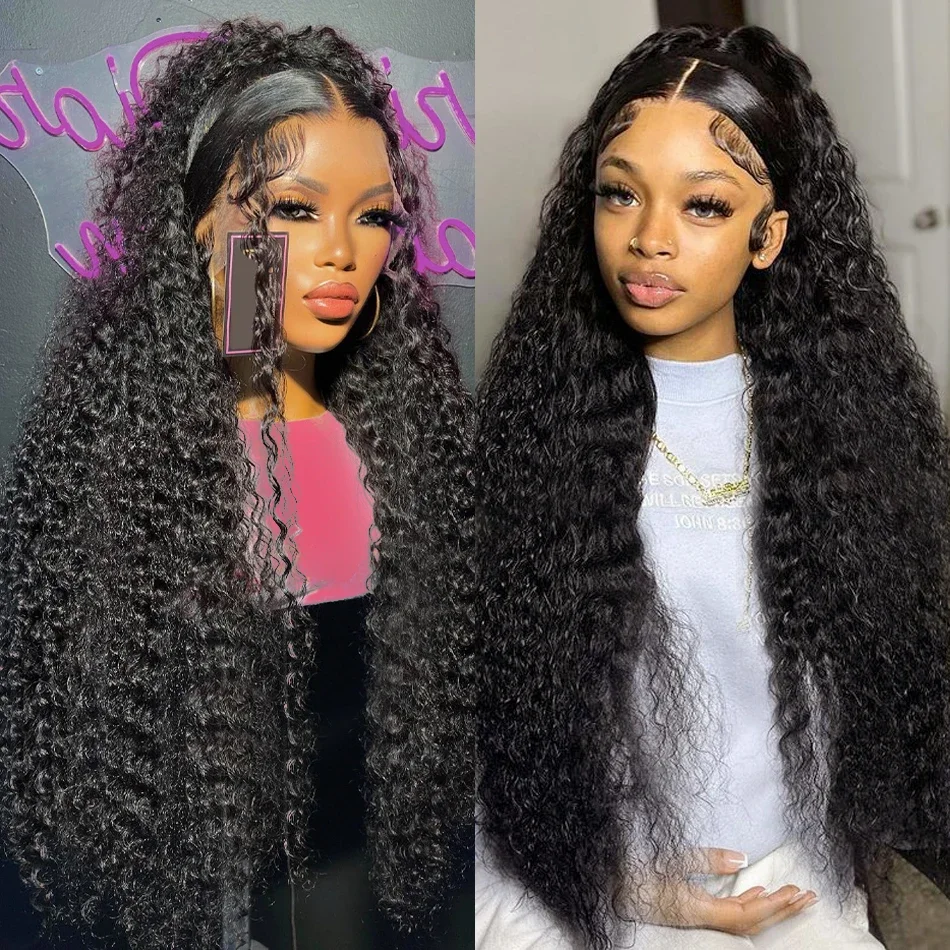 

250% Deep Wave 13x4 13x6 Lace Frontal Human Hair Wigs Brazilian Remy 30 40 Inch Water Wave 360 Hd Lace Front Wig For Women