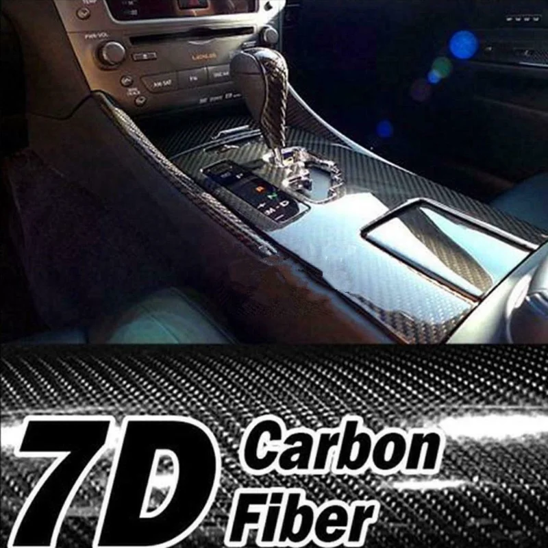 7D Gloss Black Carbon Fiber Look Vinyl Wrap Film Car Stickers Waterproof Interior Door Handles Center Console Protective Decals
7D Gloss Black Carbon Fiber Look Vinyl Wrap Film Car Stickers Waterproof Interior Door Handles Center Console Protective Decals