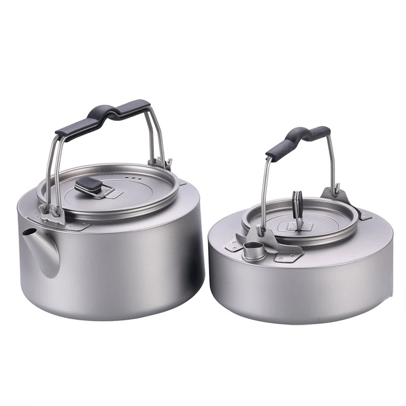 Tea pots & kettles titanium 0.6L/1L Portable Outdoor Coffee Teapot Kettle Coffee Pot Camping Hiking Picnic hot Water kettle 
Tea pots & kettles titanium 0.6L/1L Portable Outdoor Coffee Teapot Kettle Coffee Pot Camping Hiking Picnic hot Water kettle