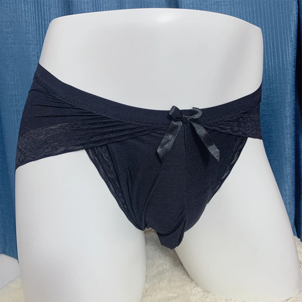 Plus Size Men Sissy Briefs Lace Seamless Bikini Panties Thin Elasticity Underwear Solid Soft Thong Mesh Bow Pouch G-string
Plus Size Men Sissy Briefs Lace Seamless Bikini Panties Thin Elasticity Underwear Solid Soft Thong Mesh Bow Pouch G-string