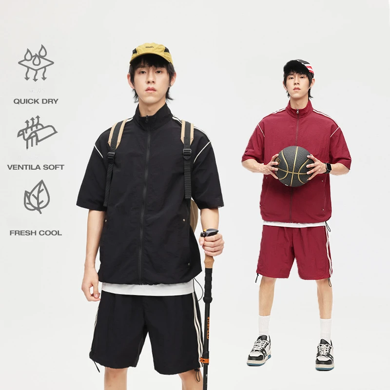 

2024 Tracksuits Cargo Set Men's Summer Sporty Casual Couple Fashion Shirt Shorts Unisex Two Piece Set