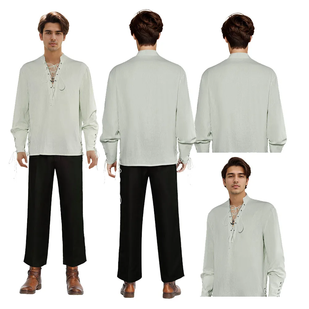 Adult Pirate Cosplay Costume Retro Men Medieval Shirt Pants Necklace Outfits Halloween Carnival Party Clothes Suit
Adult Pirate Cosplay Costume Retro Men Medieval Shirt Pants Necklace Outfits Halloween Carnival Party Clothes Suit