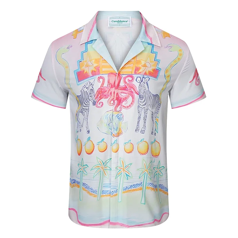 Summer Surfing Casablanca New Print Set New Printing Shirts High Quality Men Women Fashion Mens Shirts Top Tee Hawaiian Shirt
Summer Surfing Casablanca New Print Set New Printing Shirts High Quality Men Women Fashion Mens Shirts Top Tee Hawaiian Shirt