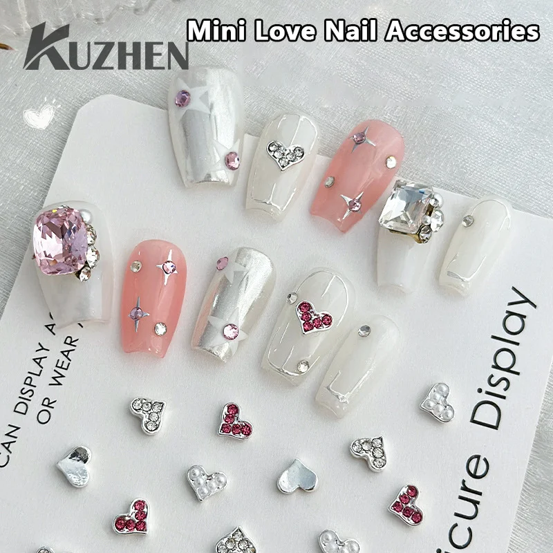Металлические нашивки для ногтей Mini Love с дрелью и жемчугом, Алмазный стереоскопический уникальный дизайн, аксессуары для украшения ногтей, маникюрный салон
Металлические нашивки для ногтей Mini Love с дрелью и жемчугом, Алмазный стереоскопический уникальный дизайн, аксессуары для украшения ногтей, маникюрный салон