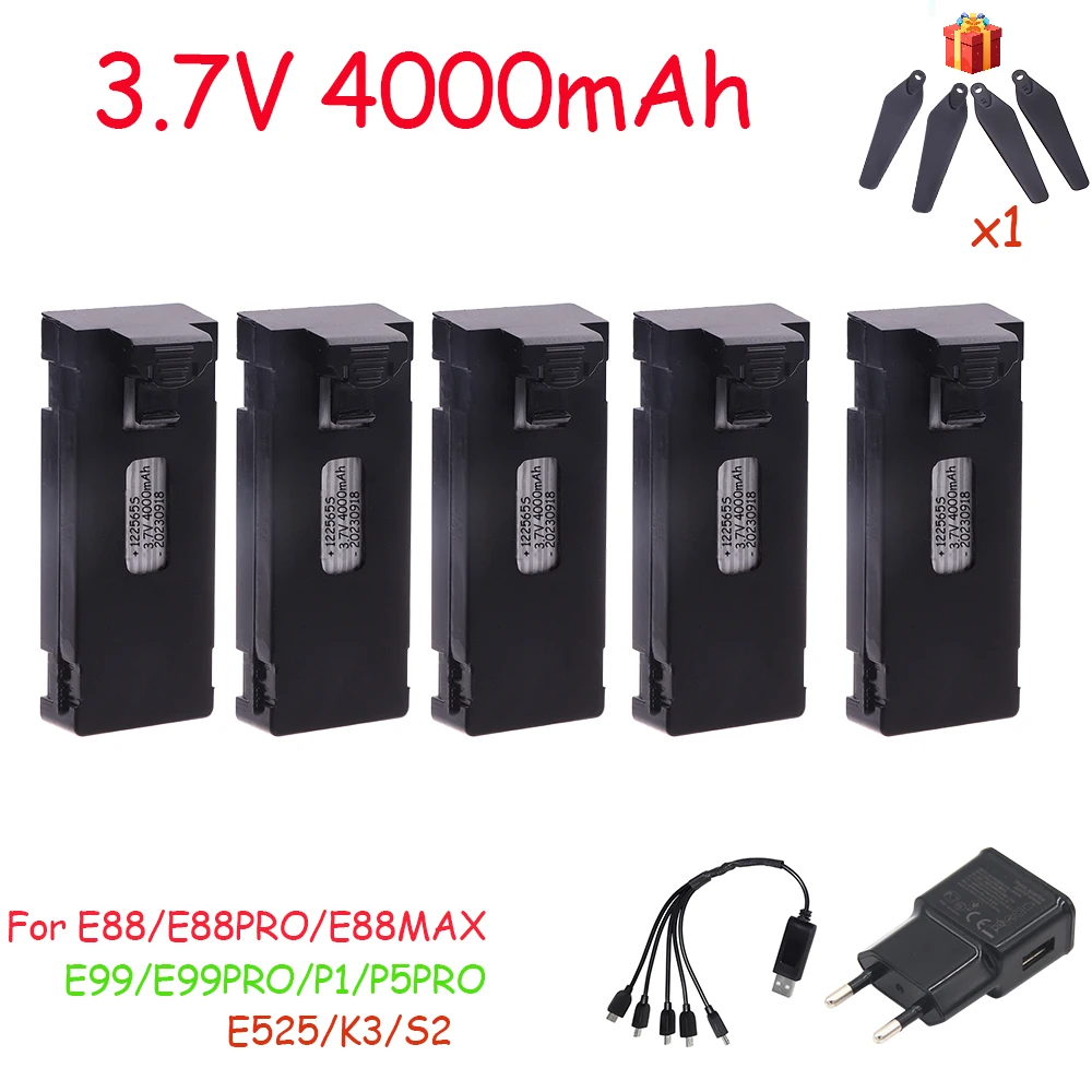 3.7V, 4000mAh Rechargeable Li-ion Battery For RC Drone E88, E88PRO, E99, P1, K3, P10, A13, S98, E525 RC Quadcopter Parts Battery 1-10pcs 1 Mallzona S91f31f0bbaf848219d24d3cc7de2686ch 3.7V, 4000mAh Rechargeable Li-ion Battery For RC Drone E88, E88PRO, E99, P1, K3, P10, A13, S98, E525 RC Quadcopter Parts Battery 1-10pcs Mallzona