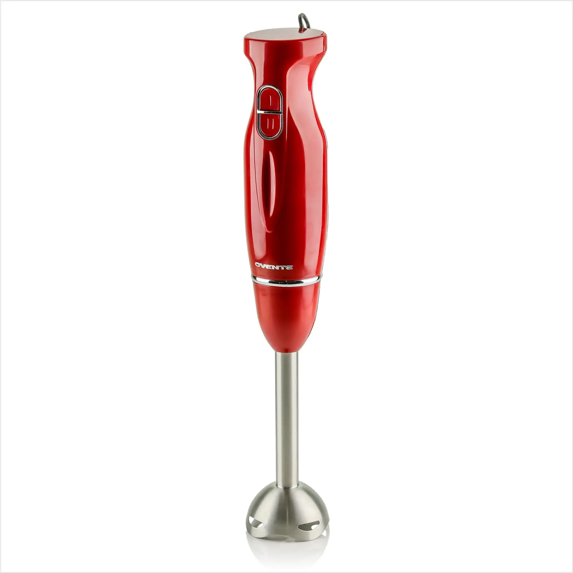 Electric Immersion Hand Blender, 2 Mixing Speed with Stainless Steel Blades, New- Red HS560R
Electric Immersion Hand Blender, 2 Mixing Speed with Stainless Steel Blades, New- Red HS560R