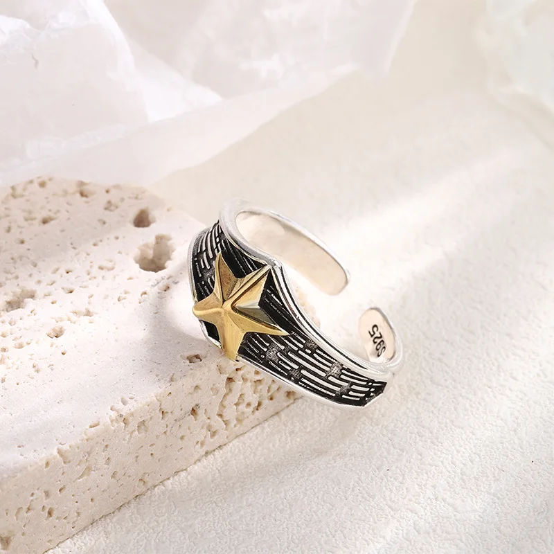 

925 Sterling Silver Star Adjustable Rings For Women Luxury Jewelry Accessories Gift Female Free Shipping Everything Envío Gratis