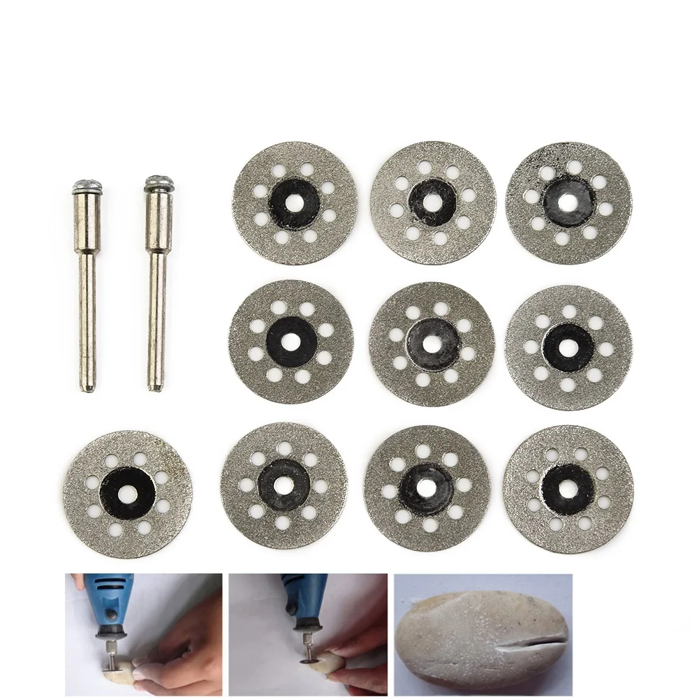 10pcs Circular Saw Blades Cutting Wheel Discs + 2pcs Mandrels Set Rotary Tool 22mm Carbon Steel Circular Saw Blades
10pcs Circular Saw Blades Cutting Wheel Discs + 2pcs Mandrels Set Rotary Tool 22mm Carbon Steel Circular Saw Blades