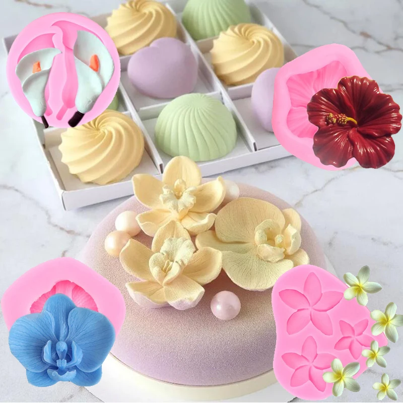 Flower Blossom Silicone Mold 3D Butterfly Orchid Plumeria Lily Fondant Mould For Chocolate Cupcake Topper Cake Decoration Tools
Flower Blossom Silicone Mold 3D Butterfly Orchid Plumeria Lily Fondant Mould For Chocolate Cupcake Topper Cake Decoration Tools