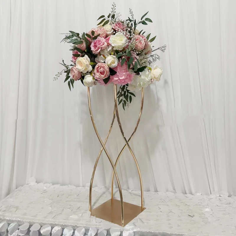 

10 PCS Luxury Wedding Flower Holder Party Table Centerpieces Floral Dessert Cake Display Stand Stage Hotel Backdrops Aisle Prop