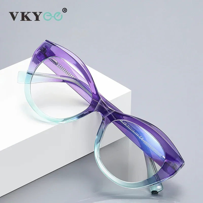

Женские овальные очки VICKY, модные очки кошачий глаз по рецепту для близорукости, дальнозоркости, дальнозоркости, очки для чтения с защитой от синего света PFD2168