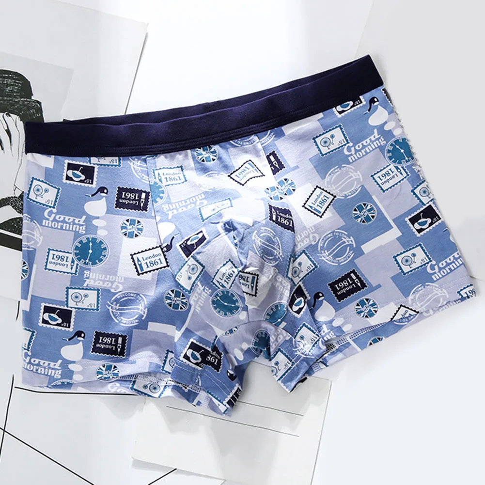 Men Modal Comfortable Soft Underwear Printed Color Boxer Briefs Sexy Pouch Middle Waist Panties Casual Loose Shorts Homewear
Men Modal Comfortable Soft Underwear Printed Color Boxer Briefs Sexy Pouch Middle Waist Panties Casual Loose Shorts Homewear