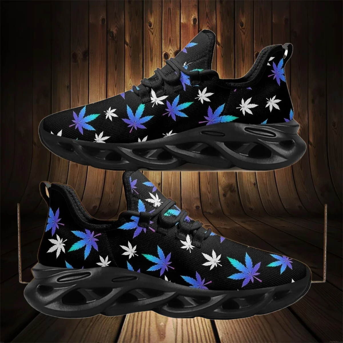 ELVISWORDS Summer Breathable Mesh Sneakers Blue Gradient Leaves Design Women Platform Shoes for Women Casual Lace Up Zapatillas
ELVISWORDS Summer Breathable Mesh Sneakers Blue Gradient Leaves Design Women Platform Shoes for Women Casual Lace Up Zapatillas