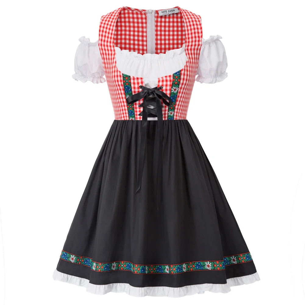 KK Women 2pcs Set German Bavarian Oktoberfest Costumes Cold Shoulder Dress+Apron Bavarian Oktoberfest Carnival Dirndl Dress
KK Women 2pcs Set German Bavarian Oktoberfest Costumes Cold Shoulder Dress+Apron Bavarian Oktoberfest Carnival Dirndl Dress