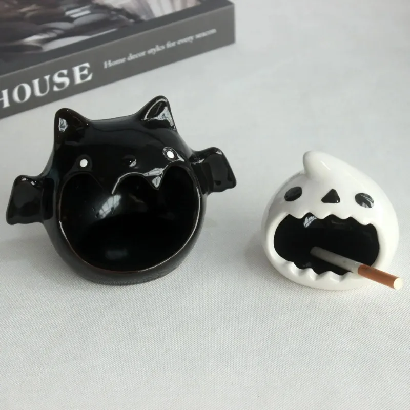

Ceramic Ghost Ashtray for Summer Cooling and Heat Avoidance Ceramic Nest Golden Wire Bear Sleeping House Small Hamster Nest