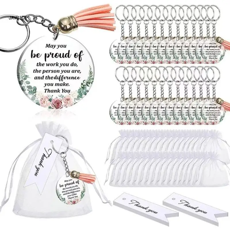 48Set Appreciation Keychain Thank You Card Make A Difference Keychain For Coworker Nurse Teacher Floral Tassels Keychain
48Set Appreciation Keychain Thank You Card Make A Difference Keychain For Coworker Nurse Teacher Floral Tassels Keychain