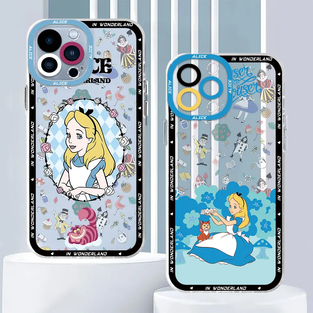 

Disney Alice in Wonderland Art Case for Samsung Galaxy A32 A52s A22 A73 A23 A53 A72 5G A52 A42 A12 A13 A21s A33 Cover