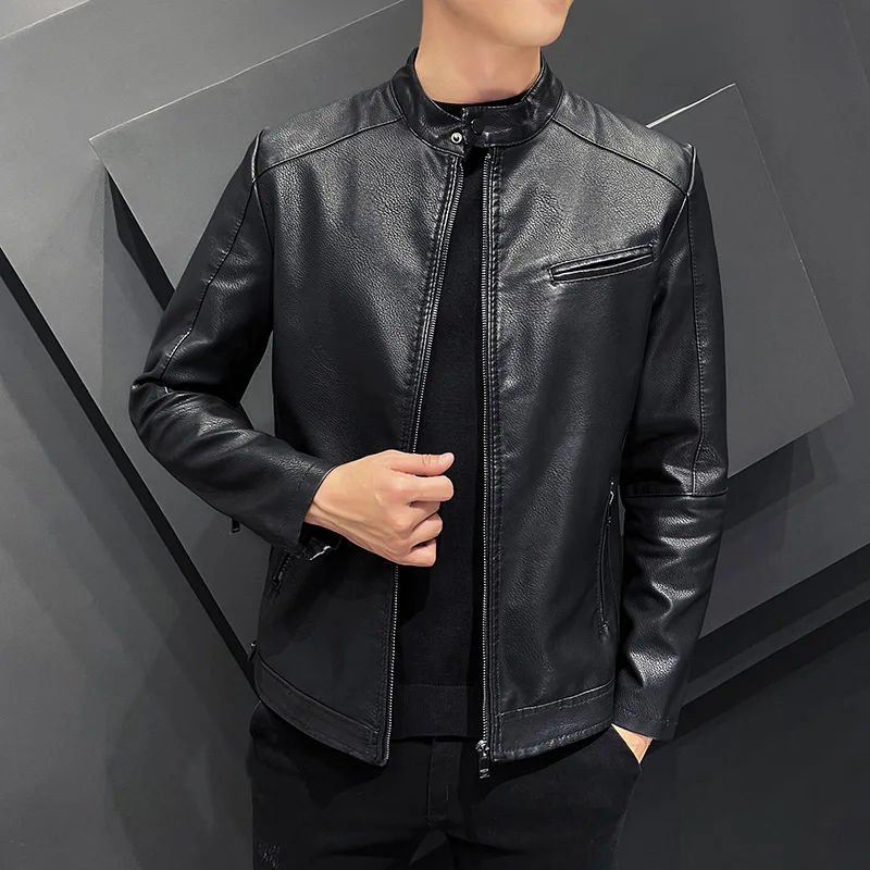 Men's Leather Suit Jacket 2022 Autumn New Classic Black Business Casual Loose Pu Coats Male Brand clothing khaki gray black coat
Men's Leather Suit Jacket 2022 Autumn New Classic Black Business Casual Loose Pu Coats Male Brand clothing khaki gray black coat