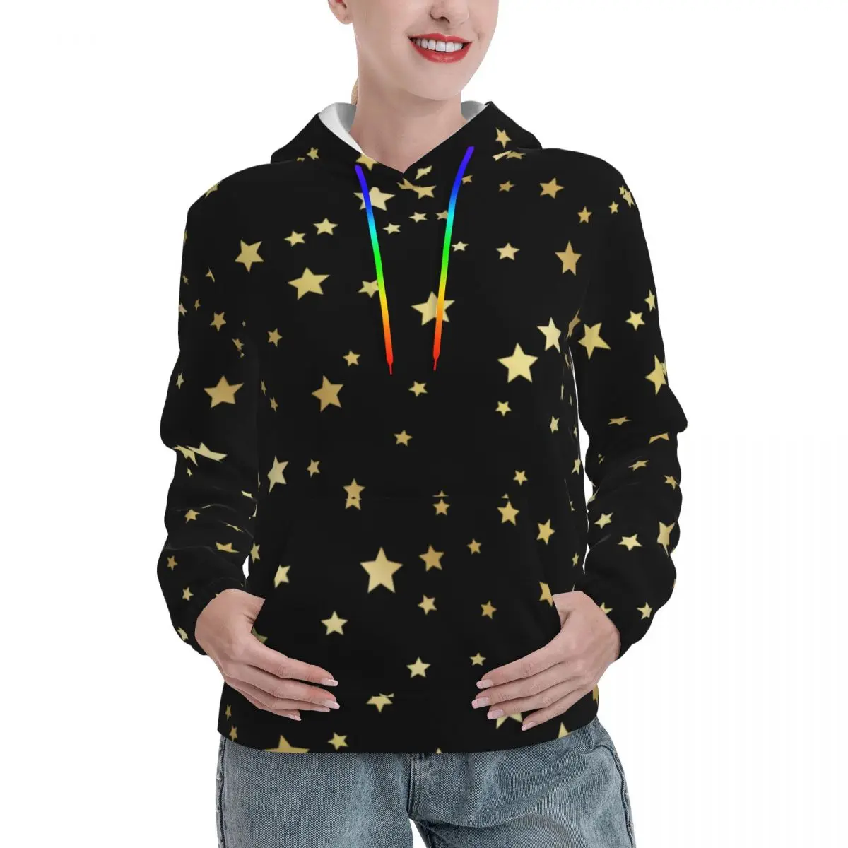 Golden Star Print Hoodies Autumn Stars Pattern Streetwear Hooded Sweatshirts Couple Aesthetic Classic Oversized Pullover Hoodie
Golden Star Print Hoodies Autumn Stars Pattern Streetwear Hooded Sweatshirts Couple Aesthetic Classic Oversized Pullover Hoodie
