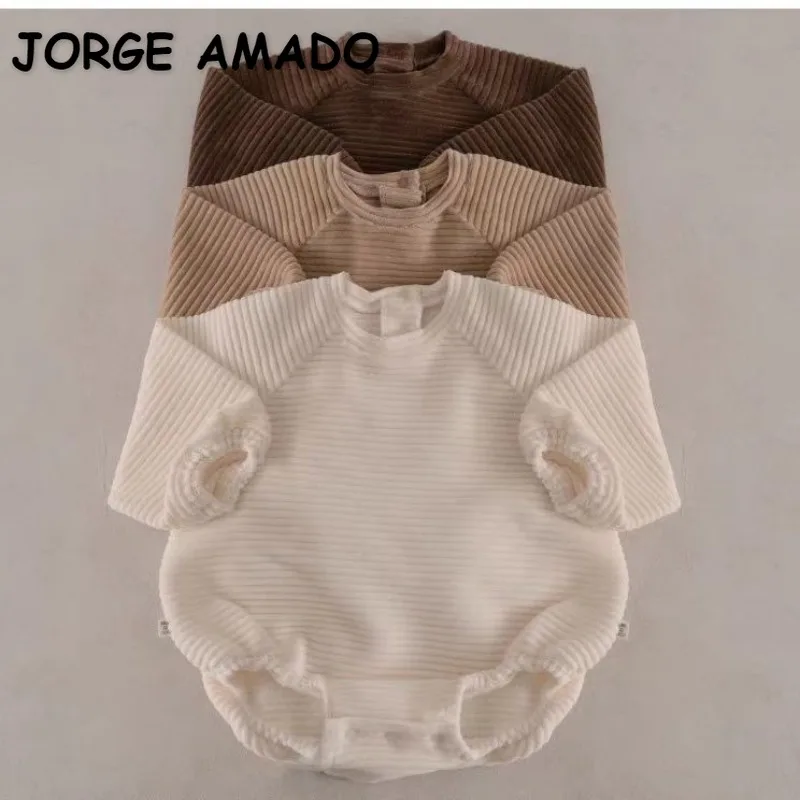 Новый весенне-осенний комбинезон в Корейском стиле для маленьких мальчиков и девочек однотонный комбинезон с круглым вырезом и длинными рукавами E2800
Новый весенне-осенний комбинезон в Корейском стиле для маленьких мальчиков и девочек однотонный комбинезон с круглым вырезом и длинными рукавами E2800