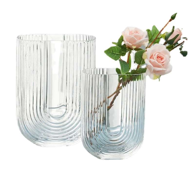 Creative Nordic Glass Vase Transparent U-Shaped Vase Dried Flowers and Flowers Light Luxury Soft Decorative Ornaments
Creative Nordic Glass Vase Transparent U-Shaped Vase Dried Flowers and Flowers Light Luxury Soft Decorative Ornaments