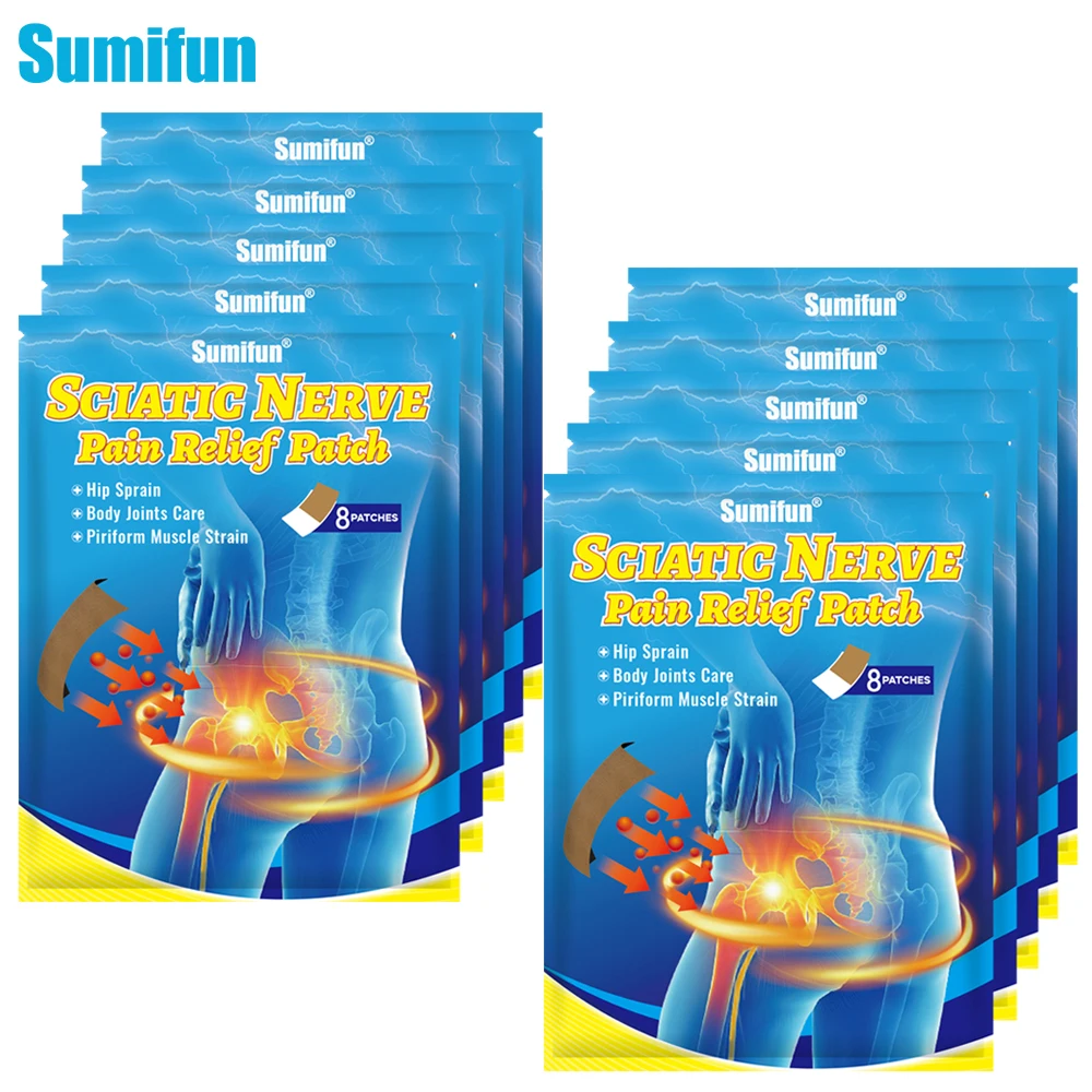 80Pcs Sumifun Sciatica Patch Hip Nerve Pain Relief Massage Sticker Arthritis Rheumatism Painkiller Herbal Medical Plaster
80Pcs Sumifun Sciatica Patch Hip Nerve Pain Relief Massage Sticker Arthritis Rheumatism Painkiller Herbal Medical Plaster