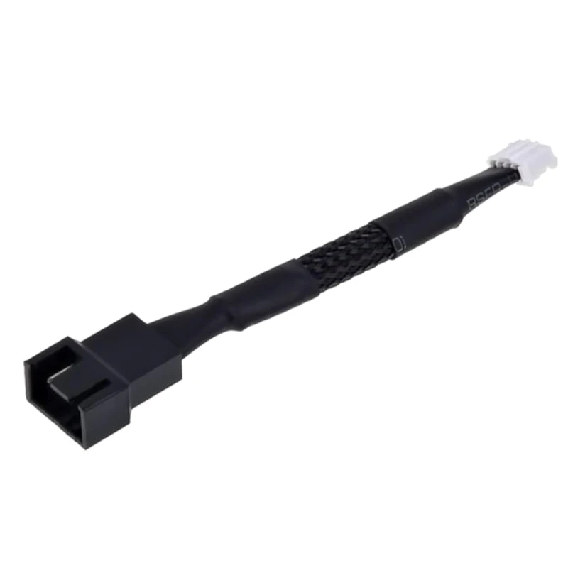 

Small 4pin To Universal 3pin 4pin Black Woven Fan Cable for Graphics Card