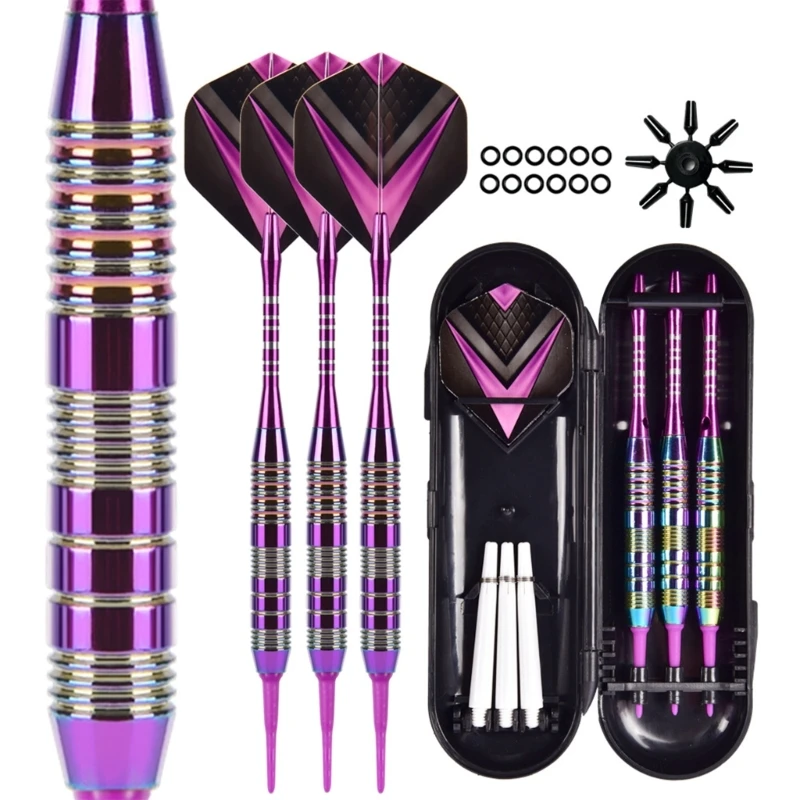 Soft Tip Darts Colorful Electroplating Darts with Storage Case Aluminum Alloy-Dart Shafts for Bar Home Office Game Rooms
Soft Tip Darts Colorful Electroplating Darts with Storage Case Aluminum Alloy-Dart Shafts for Bar Home Office Game Rooms
