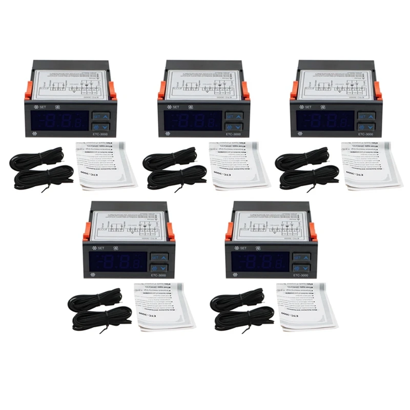 Мини-регулятор температуры холодильника, 5x, с двойным датчиком
Мини-регулятор температуры холодильника, 5x, с двойным датчиком