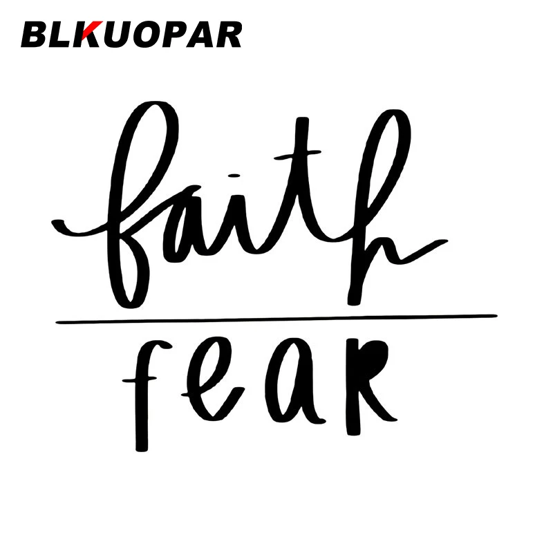 BLKUOPAR Faith Over Fear Car Stickers Vinyl Creative JDM Decal Scratch-Proof Air Conditioner Windshield Graphics Car Goods
BLKUOPAR Faith Over Fear Car Stickers Vinyl Creative JDM Decal Scratch-Proof Air Conditioner Windshield Graphics Car Goods