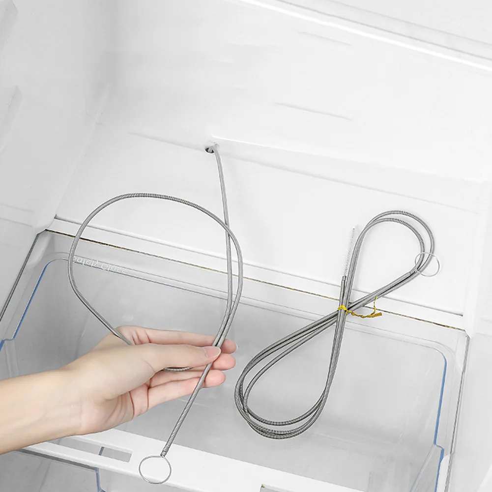 1pc Stainless Steel Refrigerator Drain Dredge Water Outlet Pipe Cleaner Hole Cleaning Brush Scrub Brush Cleaning Set 160cm/96cm
1pc Stainless Steel Refrigerator Drain Dredge Water Outlet Pipe Cleaner Hole Cleaning Brush Scrub Brush Cleaning Set 160cm/96cm