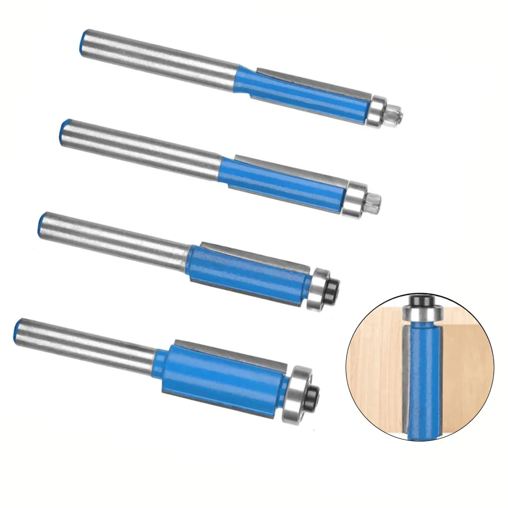 1pc Milling Cutter 6mm Shank Router Bit Flush Edge Trimming Cutter W/ Bearing For Woodworking Carpentry Tools Accessories
1pc Milling Cutter 6mm Shank Router Bit Flush Edge Trimming Cutter W/ Bearing For Woodworking Carpentry Tools Accessories