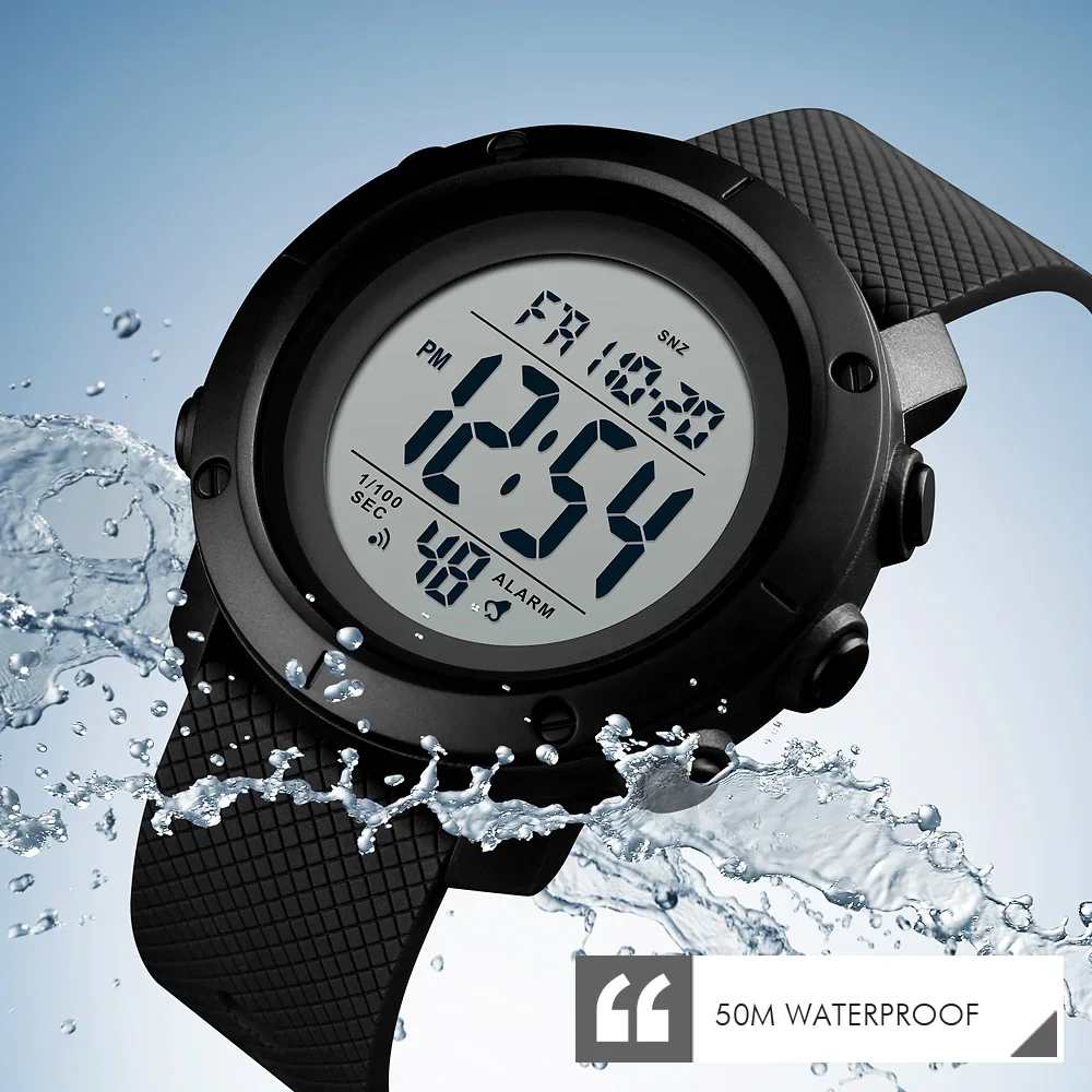 

SKMEI 1426 Montre Men Alarm Clock Fashion Digital Watch Relogio Masculino Sport Watch Men Luxury Brand 5Bar Waterproof Watches