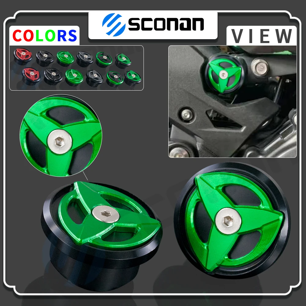 

Motorcycle Accessories For KAWASAKI Z400 Z 400 Ninja400 Ninja 400 EX 250 EX250 Ninja 250 Ninja250 Frame Hole Cover Caps Plug