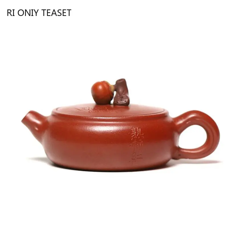 

90ml Yixing Famous Small Capacity Purple Clay Teapot Handmade Tea Pot Raw Ore Dahongpao Mud Kettle Chinese Zisha Tea Set Teaware