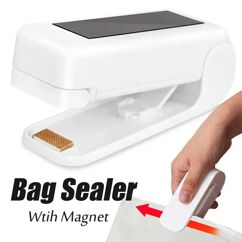 Mini Bag Sealer Food Package Sealing Bags Tool Thermal Plastic Bag Closure Smart Gadget Kitchen Portable Magnetic Heat Sealer
Mini Bag Sealer Food Package Sealing Bags Tool Thermal Plastic Bag Closure Smart Gadget Kitchen Portable Magnetic Heat Sealer