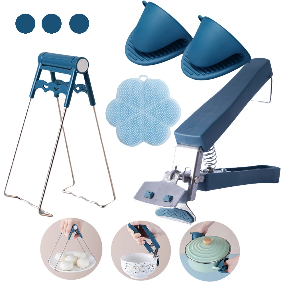 Nymph Anti-scalding Bowl Plate Clips Silicone Placemat Table Mat Stainless Steel Foldable Hot Dish Clamp For Kitchen Accessories
Nymph Anti-scalding Bowl Plate Clips Silicone Placemat Table Mat Stainless Steel Foldable Hot Dish Clamp For Kitchen Accessories